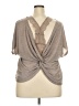 Shein Curve Gray Short Sleeve Top Size 3XL - photo 2