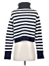 Dèluc Stripes Blue Turtleneck Sweater Size XS - photo 2