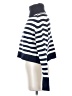 Dèluc Stripes Blue Turtleneck Sweater Size XS - photo 5