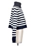 Dèluc Stripes Blue Turtleneck Sweater Size XS - photo 4