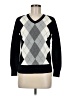 St. John's Bay 100% Cotton Argyle Black Pullover Sweater Size M - photo 1