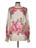VICI 100% Polyester Ivory Long Sleeve Blouse Size L - photo 1