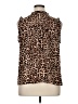 a.n.a. A New Approach 100% Polyester Animal Print Brown Sleeveless Blouse Size XL - photo 2