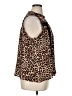 a.n.a. A New Approach 100% Polyester Animal Print Brown Sleeveless Blouse Size XL - photo 4