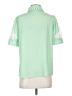 Unbranded 100% Polyester Green Short Sleeve Blouse Size S - photo 2