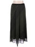 Pleione 100% Polyester Stripes Black Formal Skirt Size 2X - photo 1