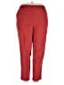 Requirements Solid Red Casual Pants Size 20W - photo 1