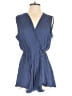 Final Touch 100% Rayon Solid Blue Romper Size M - photo 1