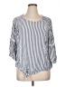 Alyx 100% Rayon Blue 3/4 Sleeve Blouse Size 1X - photo 1