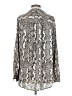 H&M Mama 100% Polyester Silver Long Sleeve Blouse Size Sm Maternity - photo 2