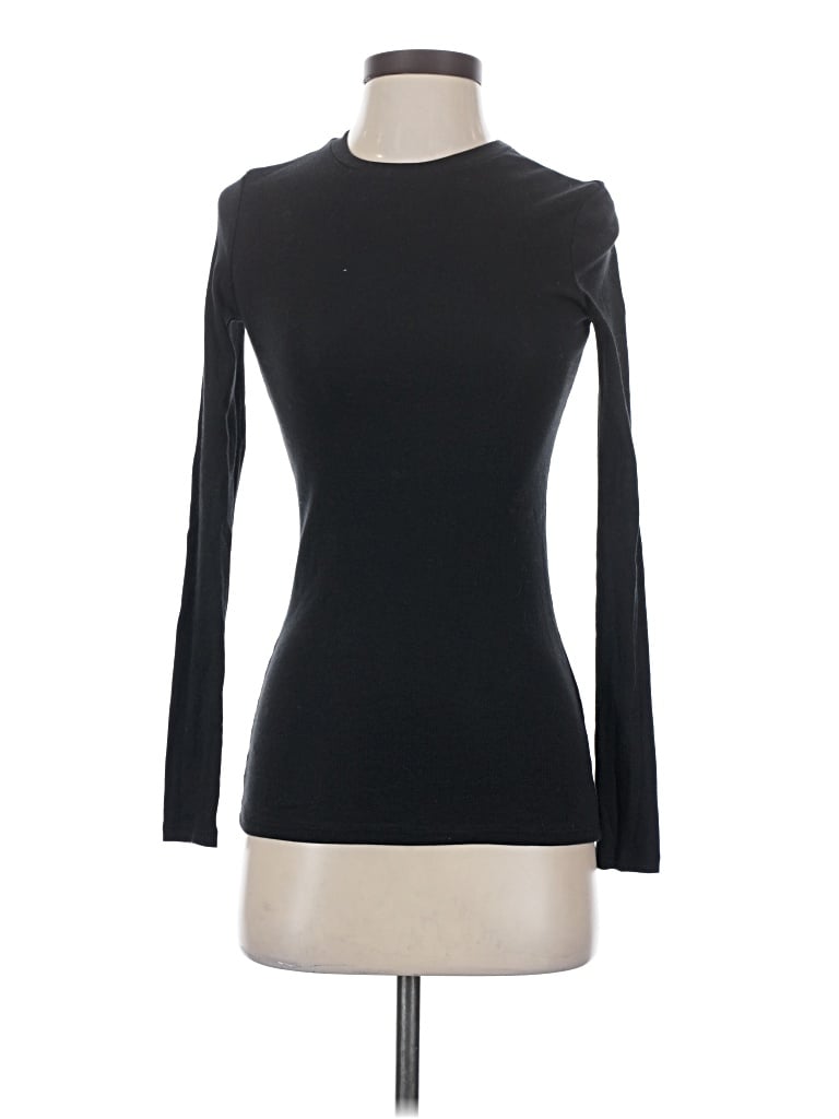 Pre-owned Reformation Jeans Long Sleeve T-shirt In Black