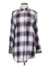 Boston Traders Plaid Purple Long Sleeve Button-Down Shirt Size S - photo 1