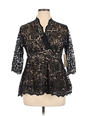 Kiyonna 3/4 Sleeve Blouse (view 1)
