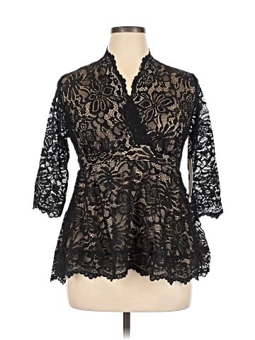 Kiyonna 3/4 Sleeve Blouse (view 1)