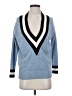 Truehitt Chevron-herringbone Blue Pullover Sweater Size XS - photo 1