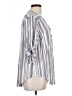 Torrid 100% Modal Stripes Gray 3/4 Sleeve Blouse Size Lg Plus (0) - photo 4