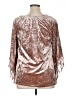 Indigo Thread Co. Pink Tan 3/4 Sleeve Blouse Size 14 (estimated) - photo 2