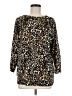 Talbots 100% Wool Animal Print Brown Wool Pullover Sweater Size M (estimated) - photo 1