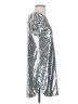 VICI 100% Polyester Metallic Silver Cocktail Dress Size S - photo 4