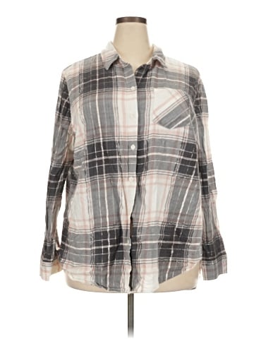 Faded Glory Long Sleeve Button-Down Shirt (view 1)