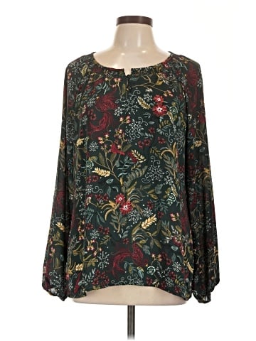 Christopher & Banks Long Sleeve Blouse (view 1)