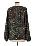 Christopher & Banks 100% Polyester Animal Print Black Green Long Sleeve Blouse Size L - photo 2