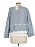 Young Essence Blue 3/4 Sleeve Blouse Size L - photo 2