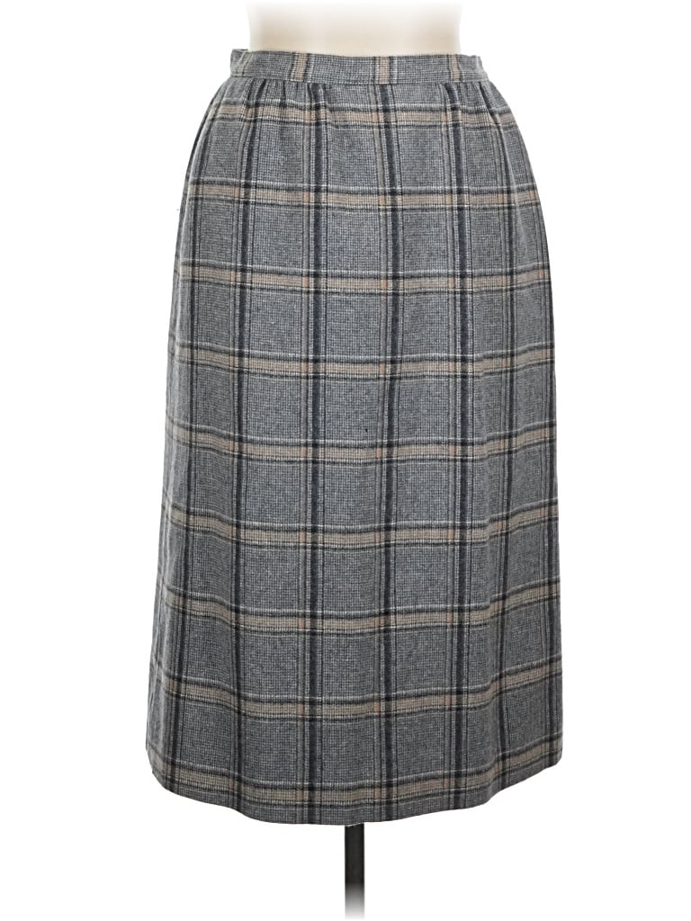 Pre-owned Pendleton Wool Skirt In Gray