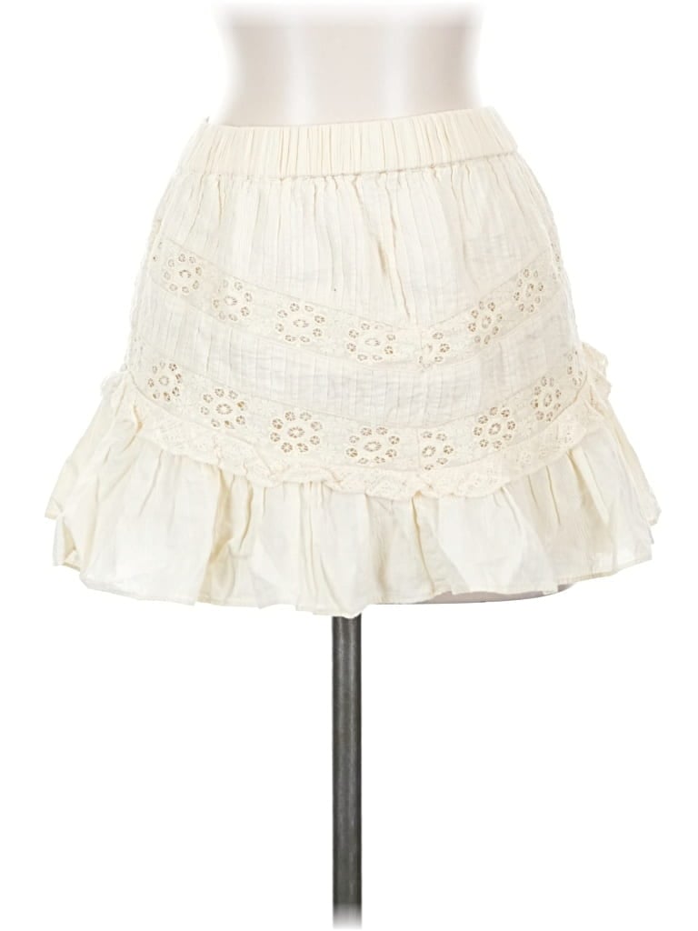 Pre-owned Loveshackfancy Casual Skirt In Ivory