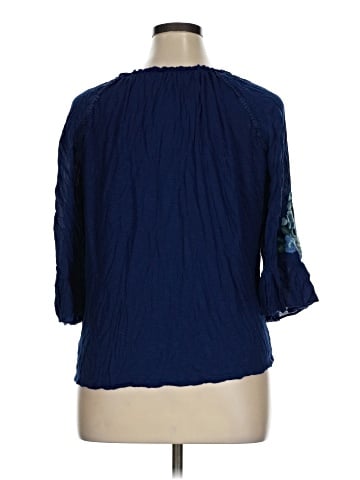 Vintage America Blues 3/4 Sleeve Blouse (view 2)