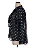 Ann Taylor 100% Polyester Black Long Sleeve Blouse Size XL - photo 5