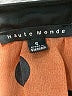 Haute Monde 100% Polyester Polka Dots Brown 3/4 Sleeve Blouse Size S - photo 7