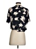 Sienna Sky 100% Polyester Floral Black Short Sleeve Blouse Size S - photo 2