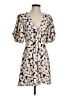 Express 100% Polyester Floral Ivory Cocktail Dress Size S - photo 1