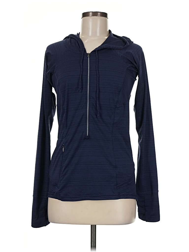 Pre-owned Athleta Long Sleeve T-shirt In Blue