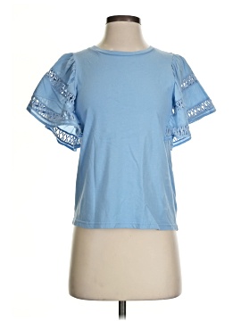 Self Contrast Short Sleeve Top