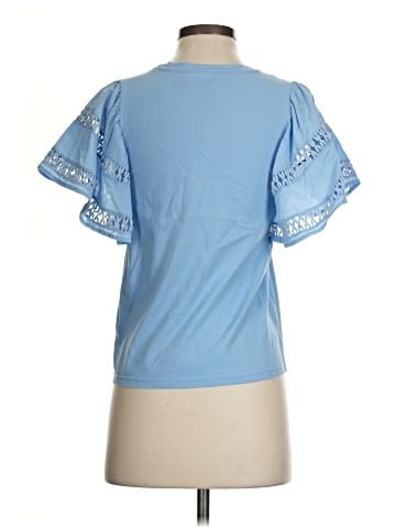 Self Contrast Short Sleeve Top (view 2)