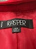Kasper 100% Polyester Red Blazer Size 16 Petite - photo 6