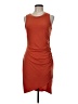 Olivia Grey Solid Orange Cocktail Dress Size M - photo 1