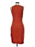 Olivia Grey Solid Orange Cocktail Dress Size M - photo 2