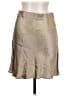 Babaton Metallic Tan Silver Formal Skirt Size 12 - photo 2