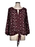 Weston 100% Polyester Burgundy 3/4 Sleeve Blouse Size L - photo 1