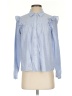 Express Blue Long Sleeve Blouse Size S - photo 1