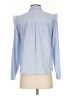 Express Blue Long Sleeve Blouse Size S - photo 2