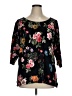 PREMISE Floral Black Cardigan Size 1X (estimated) - photo 1