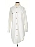 Happily Grey 100% Polyester White Trenchcoat Size XS - photo 1