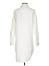 Happily Grey 100% Polyester White Trenchcoat Size XS - photo 2