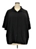 Shein Solid Black Short Sleeve Blouse Size 4X - photo 1
