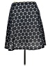Renee C. 100% Polyester Graphic Gray Casual Skirt Size 2X - photo 2
