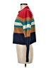 Eyeshadow 100% Polyester Color Block Blue Turtleneck Sweater Size M - photo 5